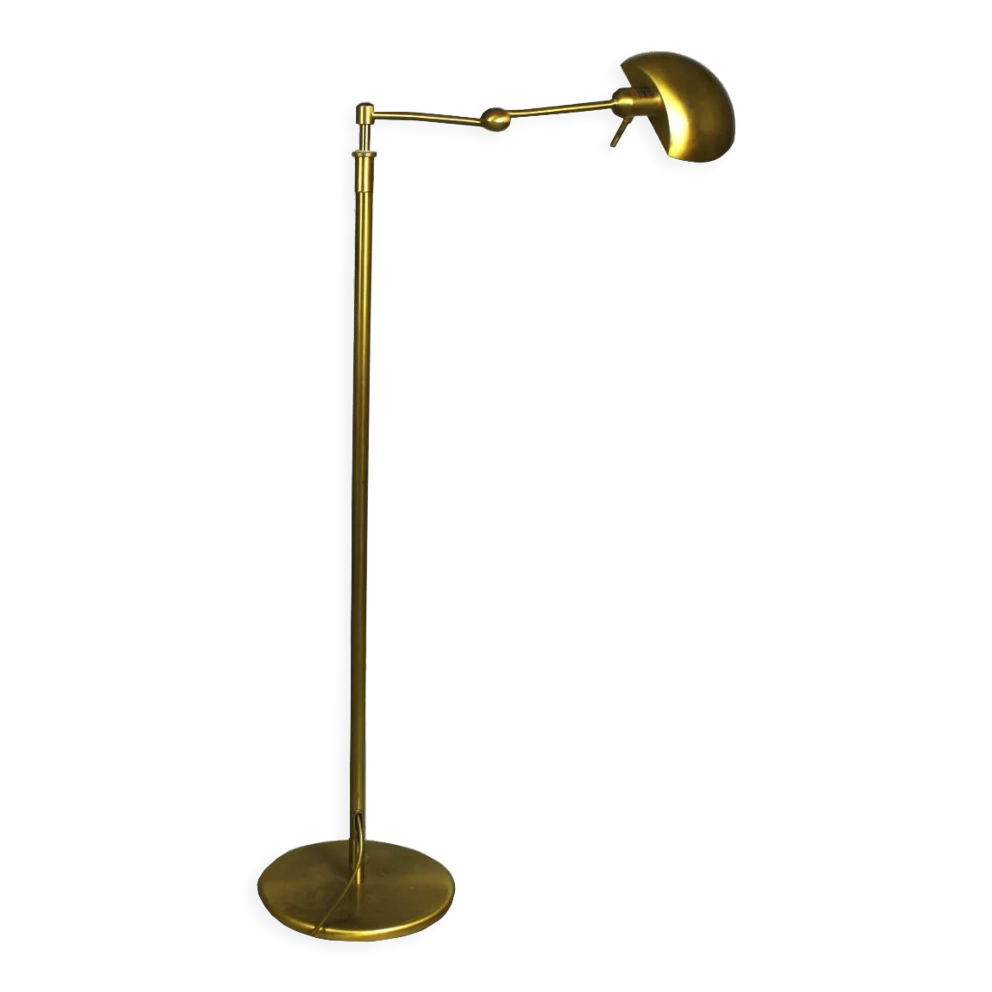 Brass Floor Lamp from Holtkötter Leuchten, 1980s