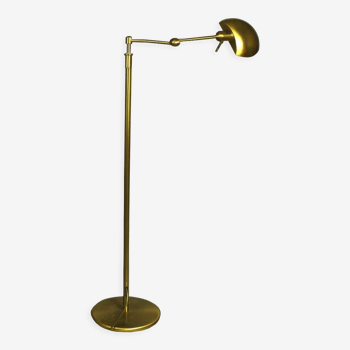 Brass Floor Lamp from Holtkötter Leuchten, 1980s