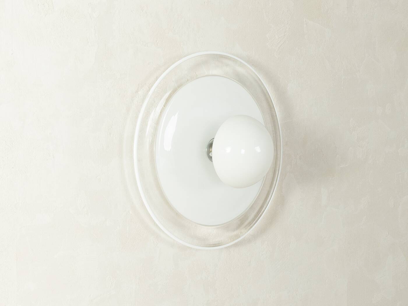 AV Mazzega | Carlo Nason wall and ceiling lamp, Murano glass, 1980s