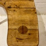 "Free Form" stool in pine – Stig Sandqvist (attr.), Sweden