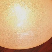 Italian domed ceiling or wall light in frosted Mazzega Murano glass, 1960s