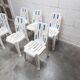 6 Mambo design chairs by Pierre Paulin, Henry Massonet line, by Stamp 1990.