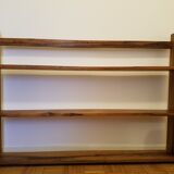 Etagère ancienne en bois massif et bois exotique