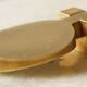 Set of 4 pendants/Scandinavian furniture knobs in solid brass