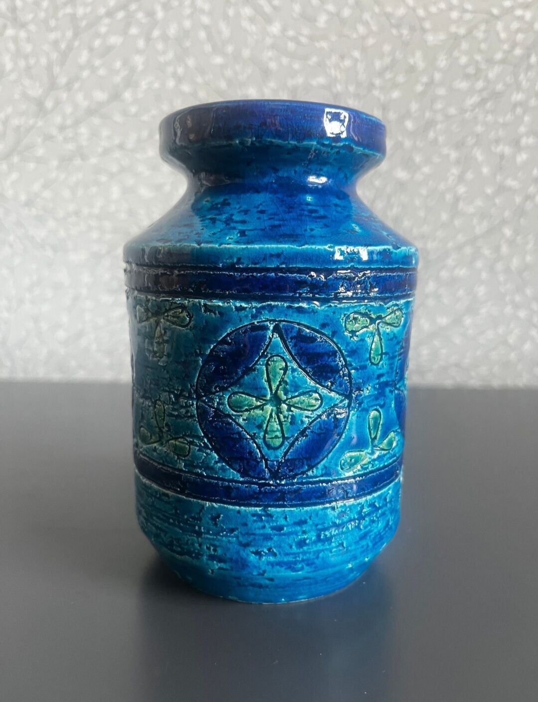 Ceramic vase "Liberty Blue".

Designer Aldo Londi