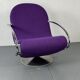 Chaise lounge Panton Streamline de l'ère spatiale pour Fritz Hansen 1-2-3, années 1970