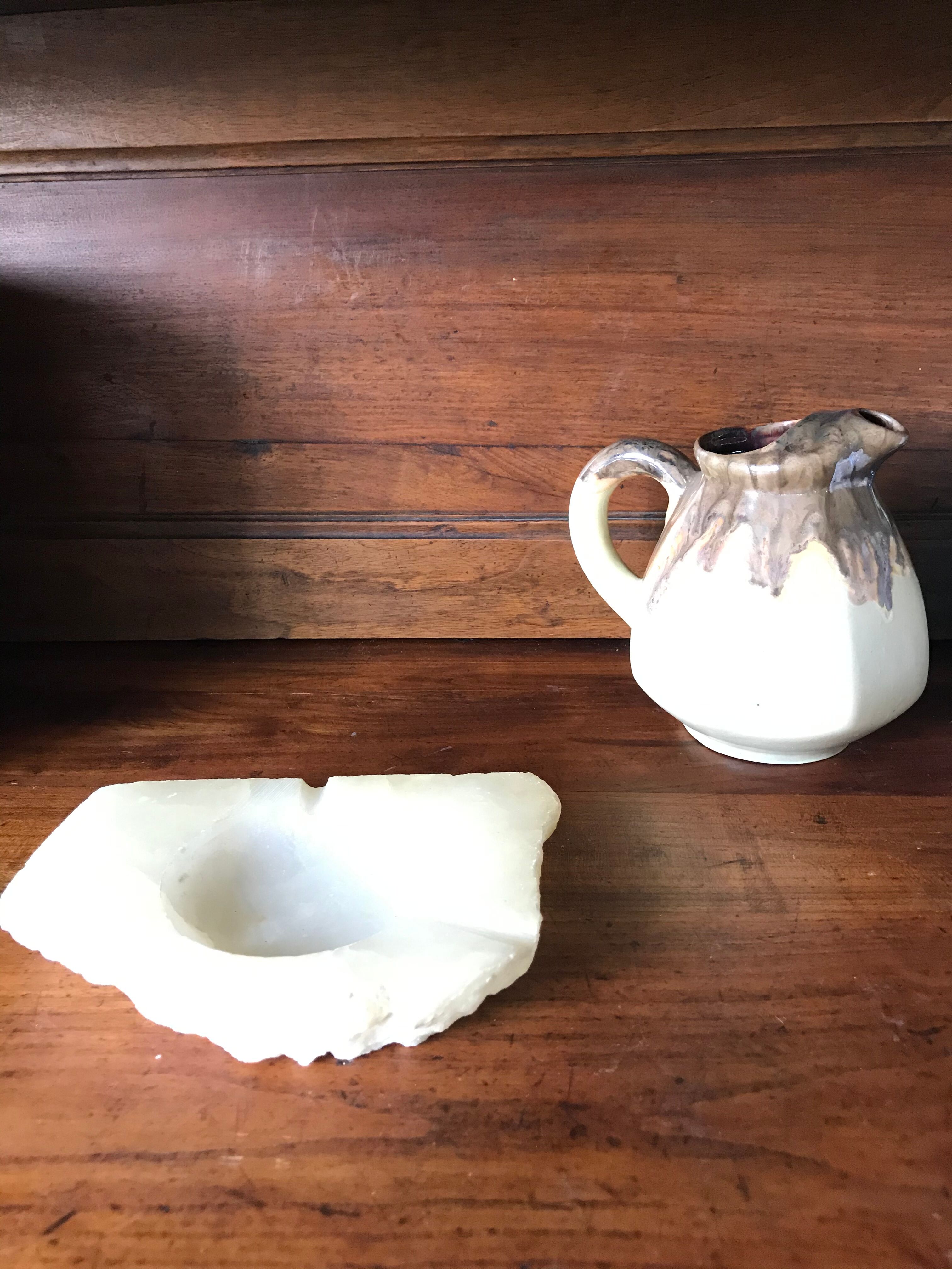 Vintage alabaster ashtray