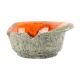 Jan Van Erp Earthenware Ashtray Vide Poche Orange Fat Lava 15cm