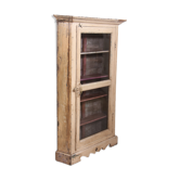 Etagère vitrine murale en teck birman ancien
