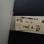 White clamp spotlight Targetti Sankey 1970s