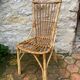 Set of 10 vintage rattan chairs