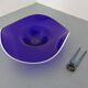 Large Blue Glass Bowl, Czechoslovakia, 1960s