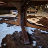 Baumann oval coffee table in teak 1950s vintage