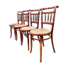 4 bentwood and webbing Dining Chairs by Jacob and Josef Kohn