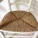 Fauteuil en bois et paille , esprit campagne