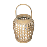 Panier rotin et verre
