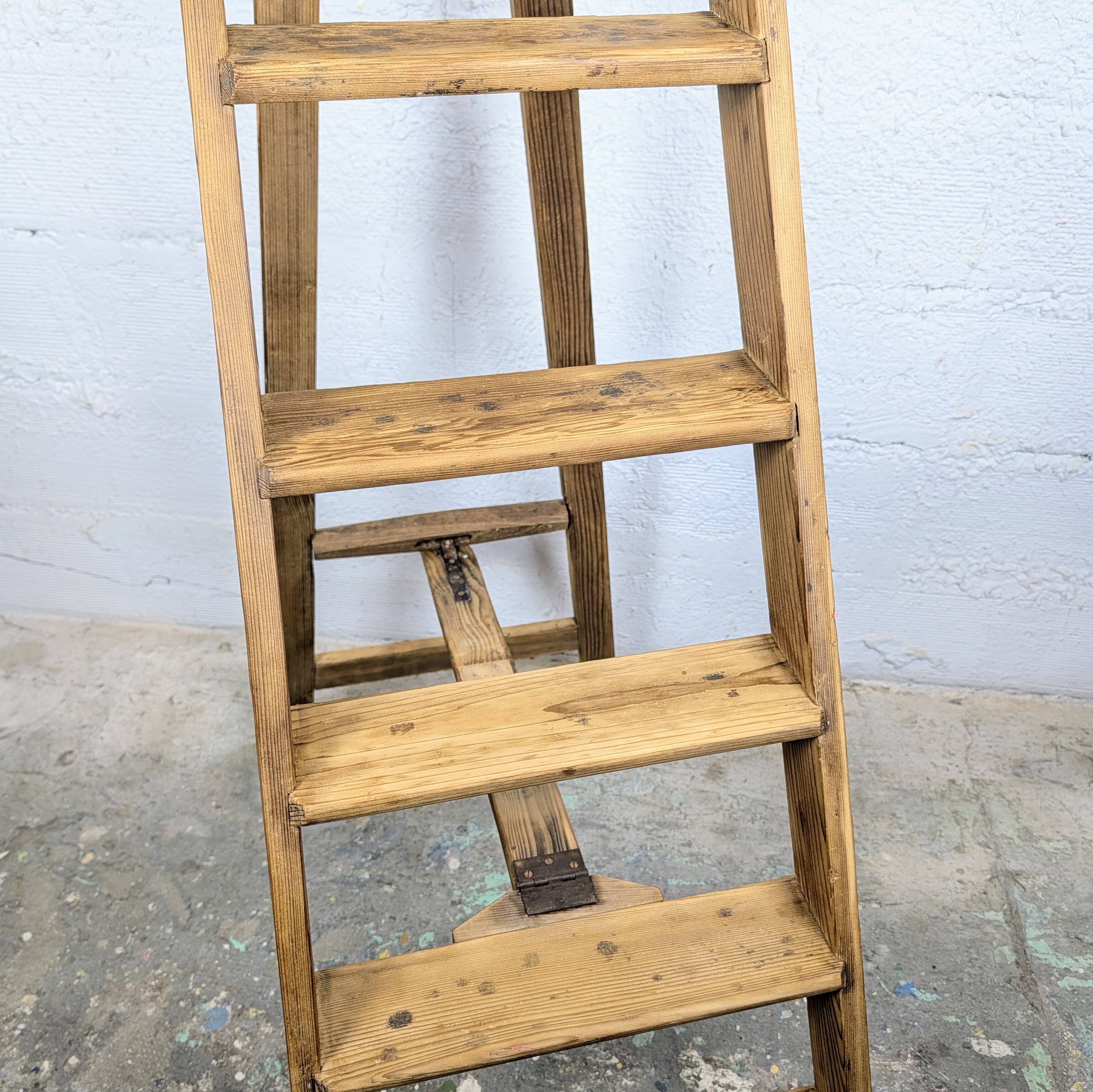 Antique wooden step stool
