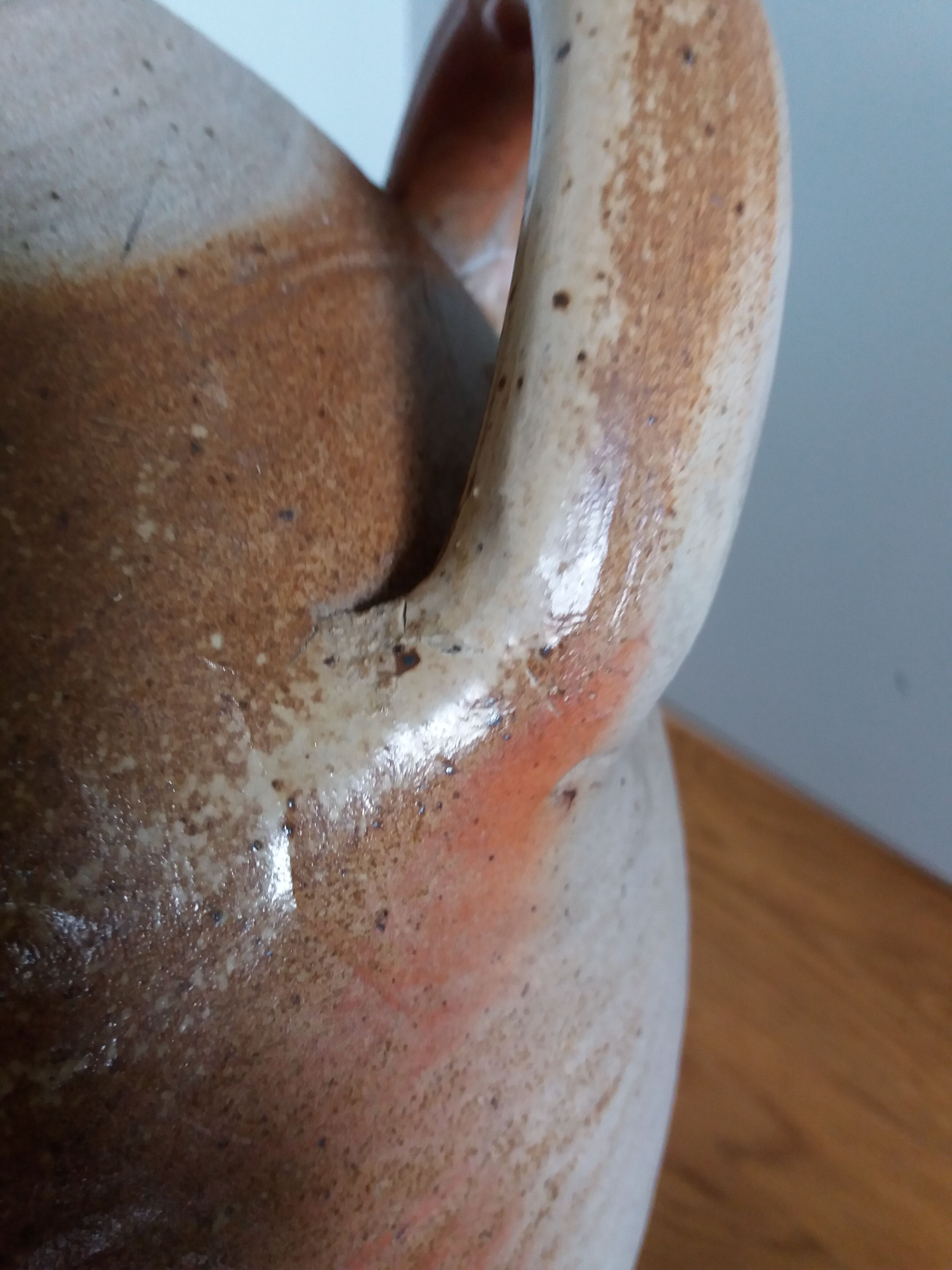 Stoneware vinegar jar