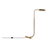 1980s gold modernist reading lamp