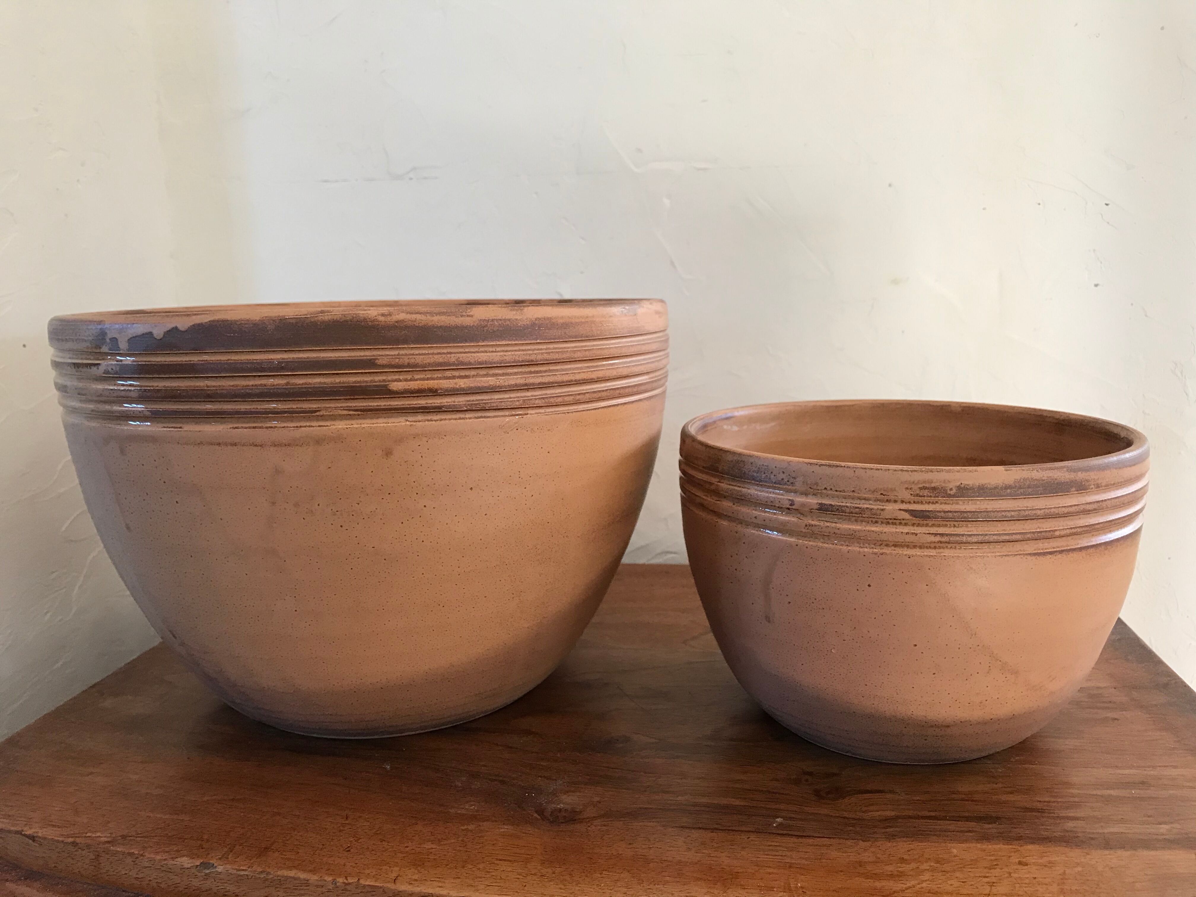 Vallauris 70's terracotta salad bowls