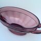 Coupe Noémie art déco en verre  Val Saint Lambert 1935, couleur violine
