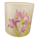 Hand-painted silk art lampshade Decor Iris Signed piece