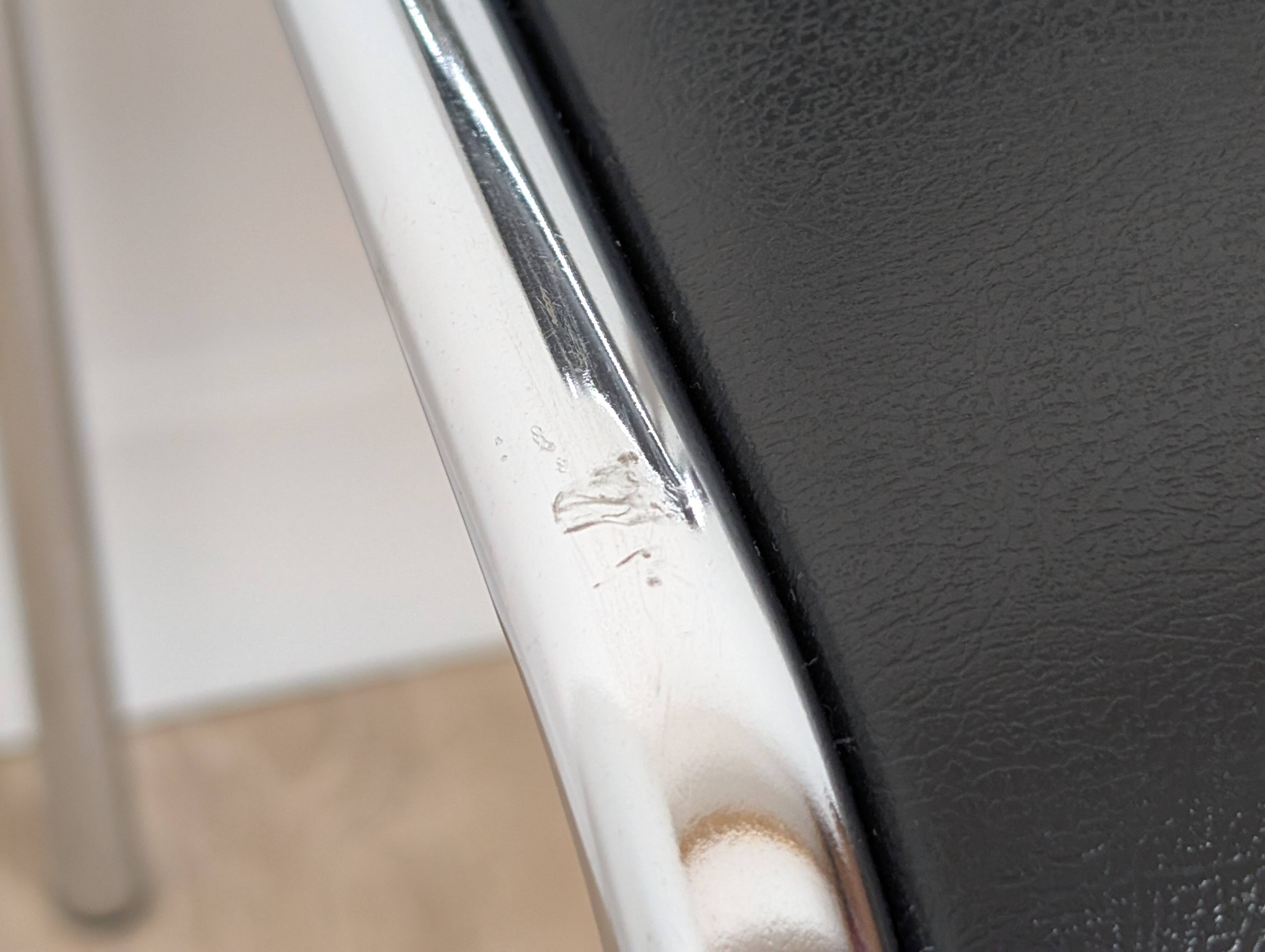 Pair of chrome chairs