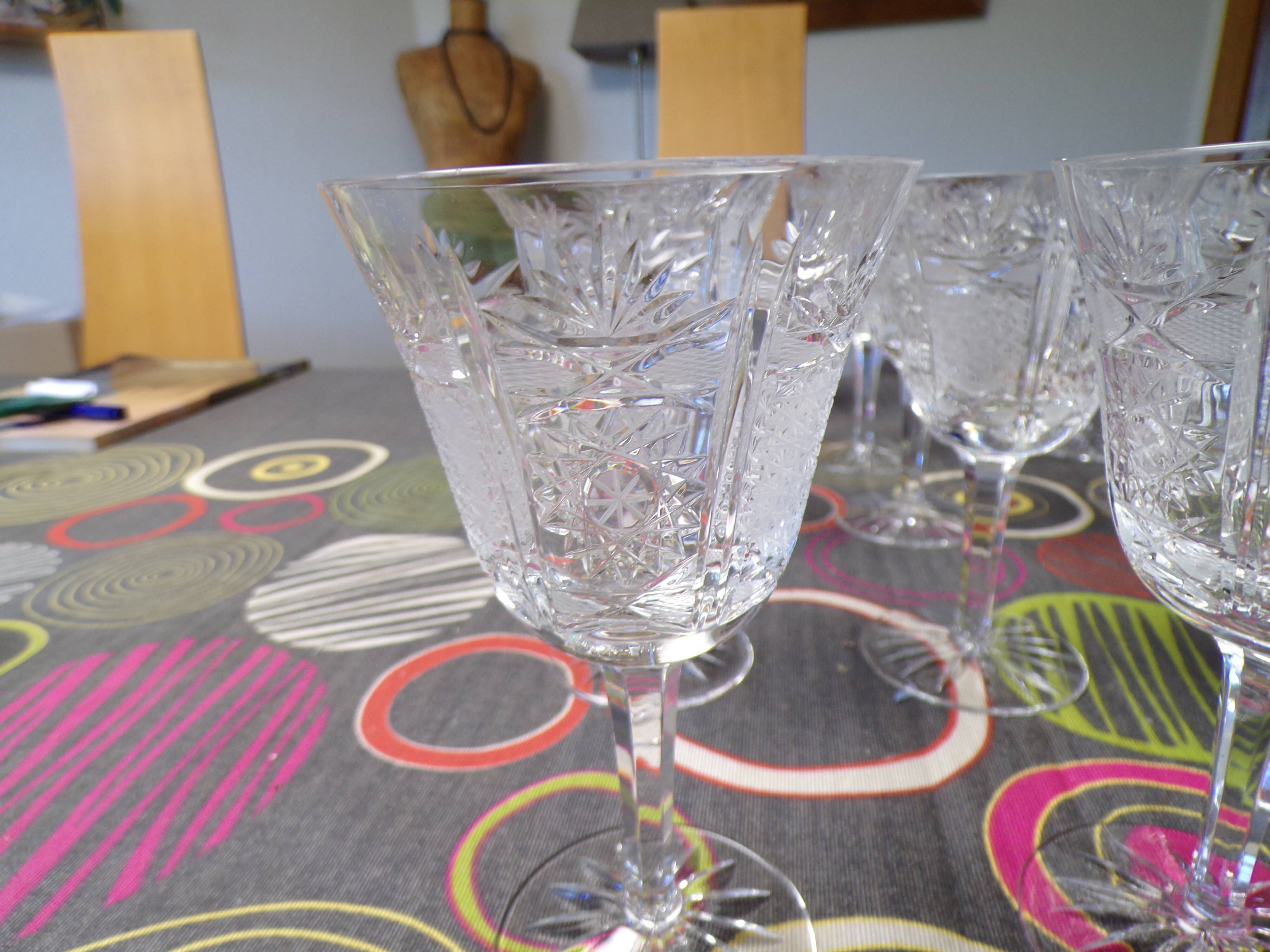 Crystal water glass