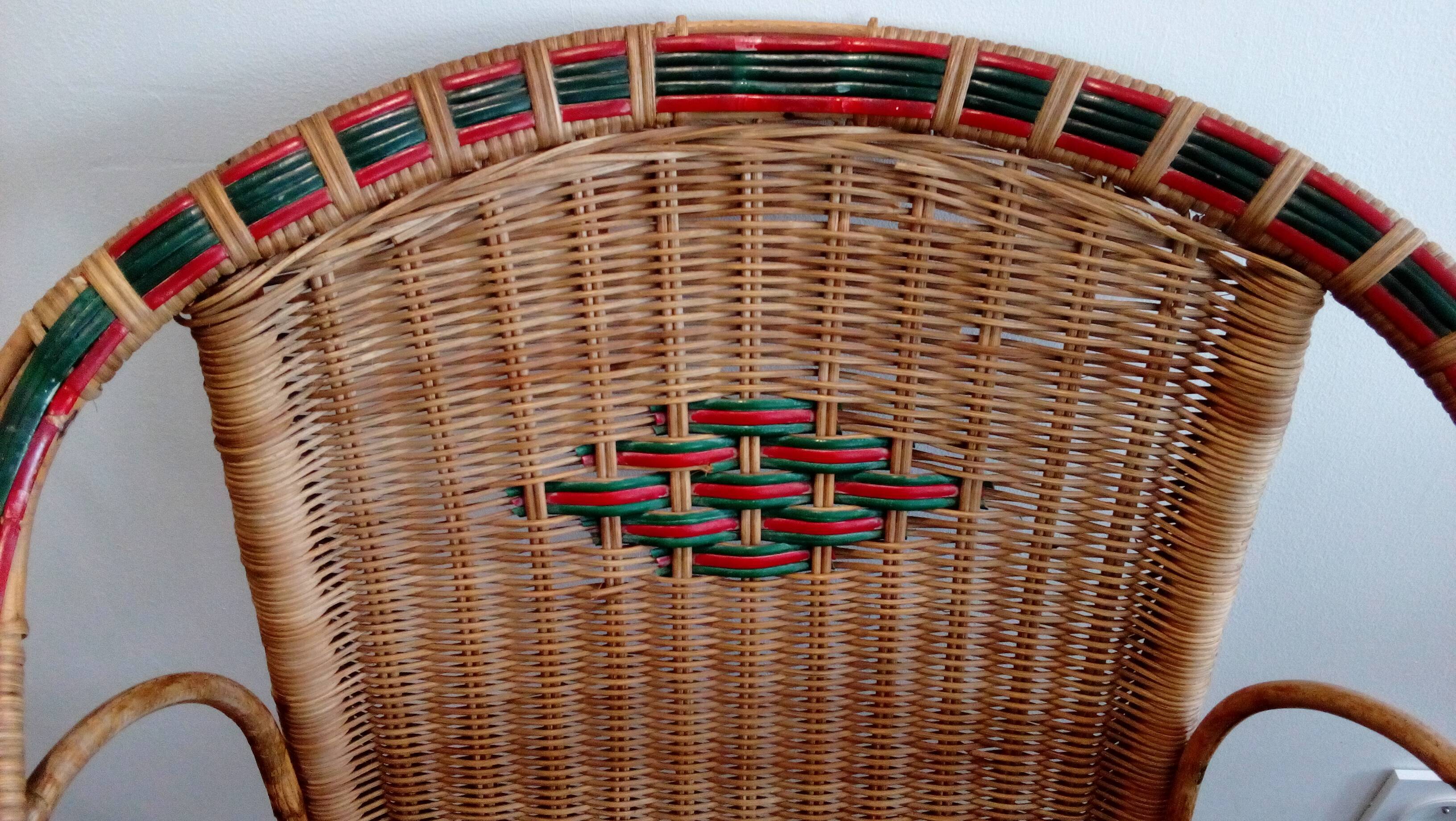 Rattan wicker garden salon rattan year 60