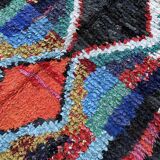 Tapis Marocain Boucherouite coloré - 138 x 256 cm