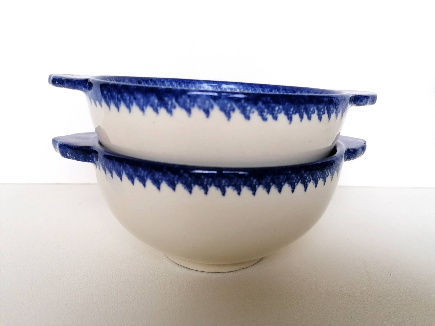 Two Henriot Quimper Breton bowls