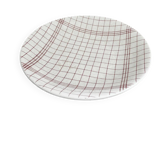 Vintage shallow plate with towel pattern Gien