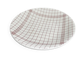 Vintage shallow plate with towel pattern Gien