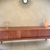Scandinavian design sideboard in vintage teak