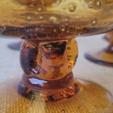 7 coupes verre soufflé