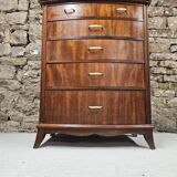 Scandinavian curved chest of drawers, 1970s