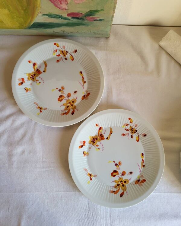 6 Assiettes à Dessert en Porcelaine Haviland France Limoges