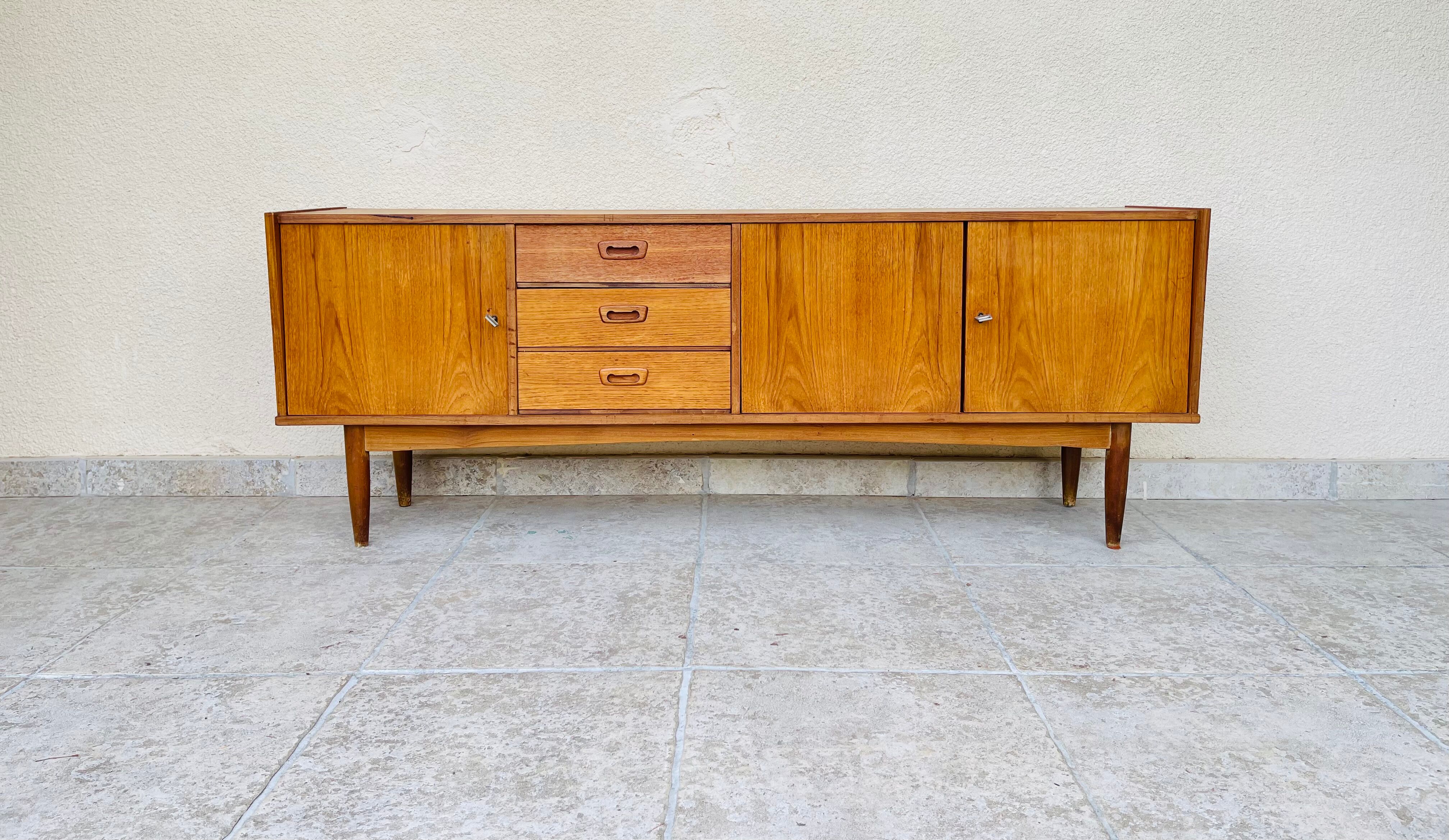 Scandinavian teak sideboard