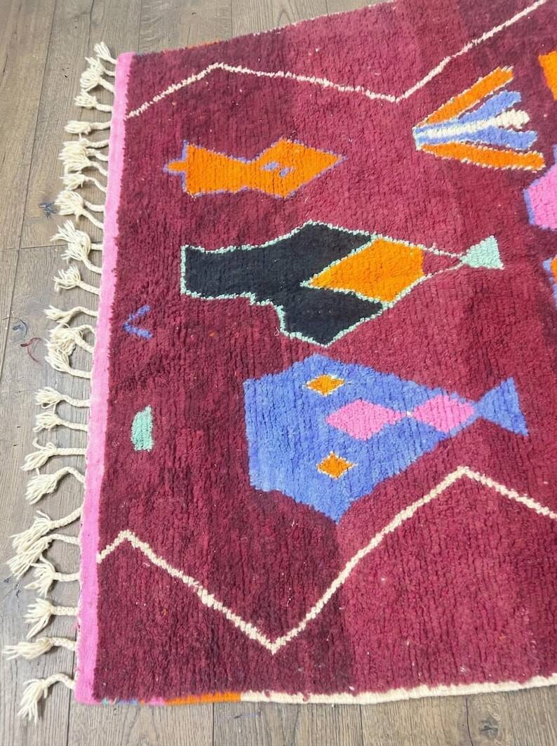 Moroccan wool rug 250cm x 150cm