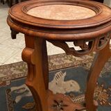 Selette pot holder late nineteenth early twentieth in solid beech style China Far East