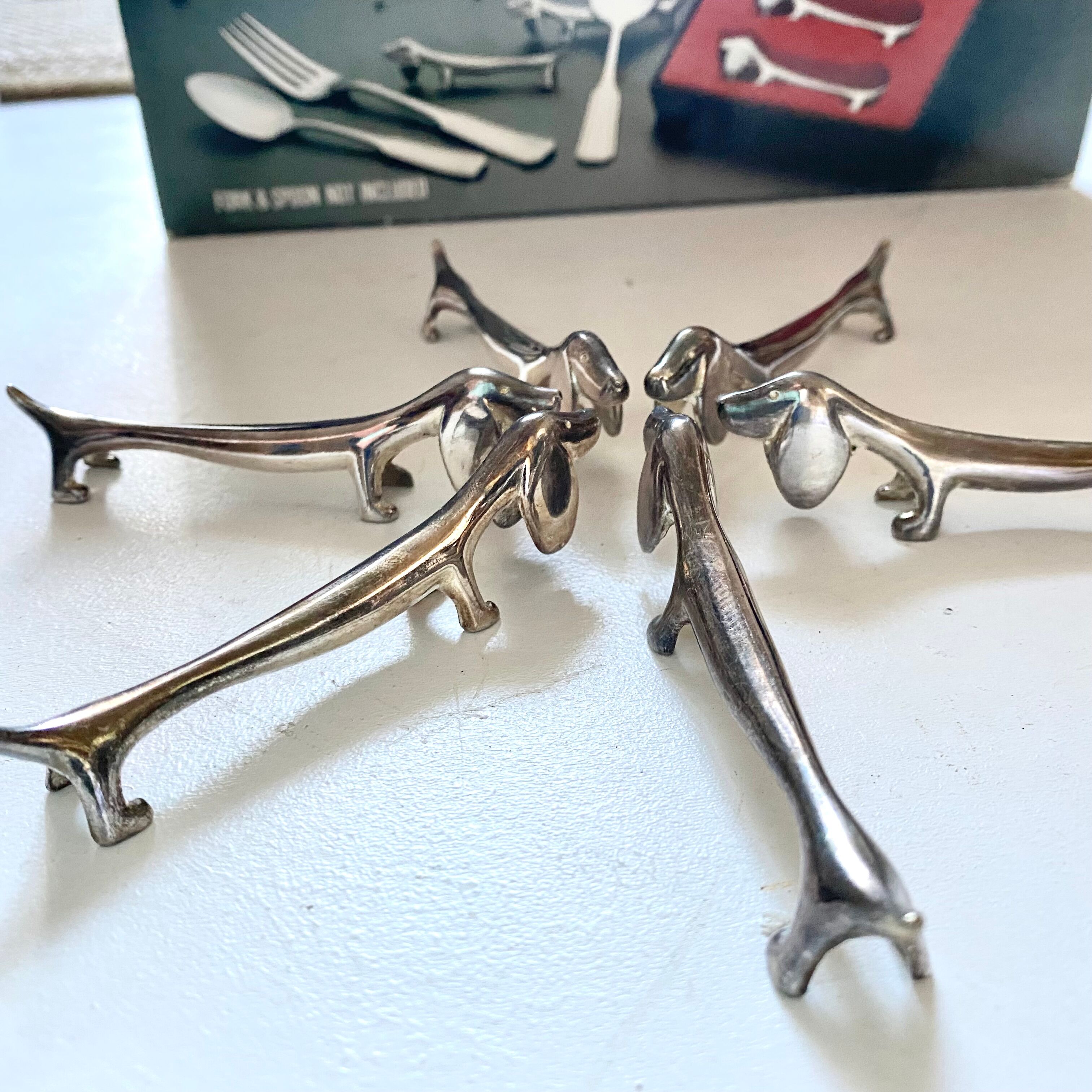 Vintage dog knife holders