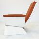 Fauteuil vintage orange Space Age très unique