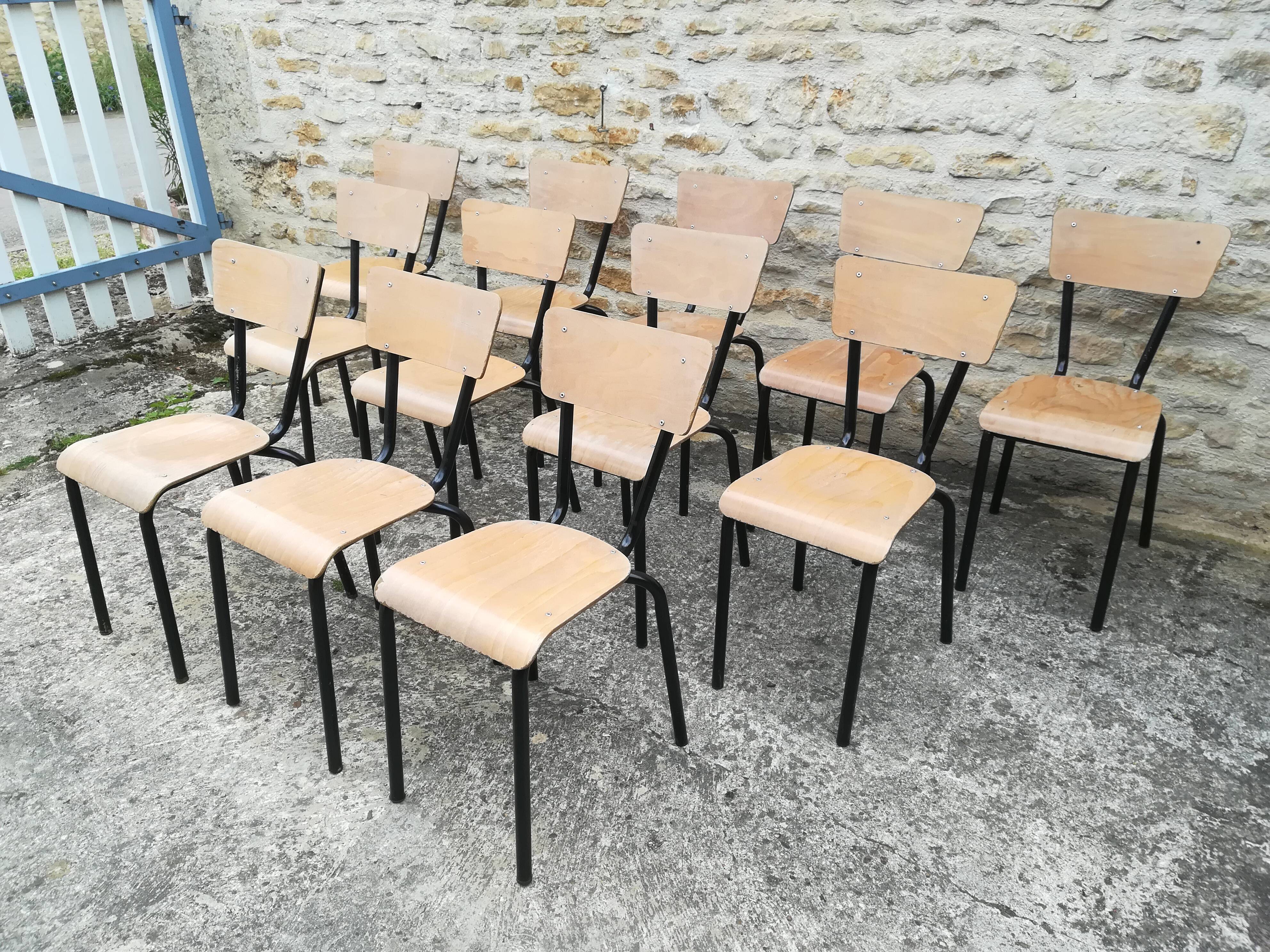 Vintage school chairs