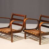 Pair of arm chairs by Karel Kozelka & Antonín Kropáček for Interier Praha,