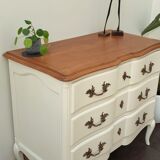 Creme white chest of drawers