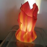 Draped chaplain lamp, Les Exclarares, in polycarbonate, 1980