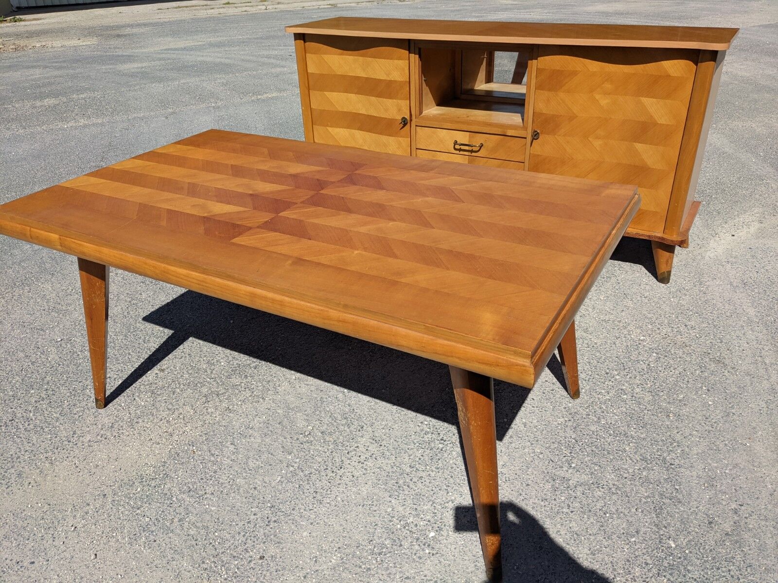 Scandinavian design living table, 60s