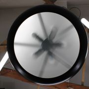 Bauhaus "UFO" pendant light by Josef Hurka for Napako, Czechoslovakia, 1940s