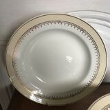 Set of 9 Lunéville hollow plates