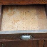Parisian sideboard in solid oak and solid poplar early 20th century